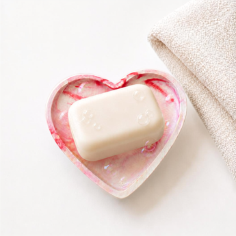 Marbled Pink Heart Dish