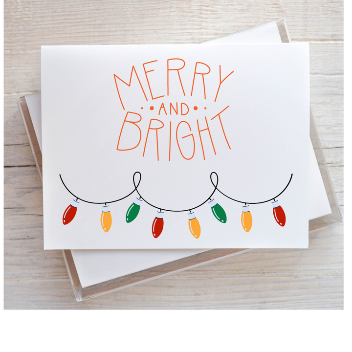 Merry and Bright Holiday Card